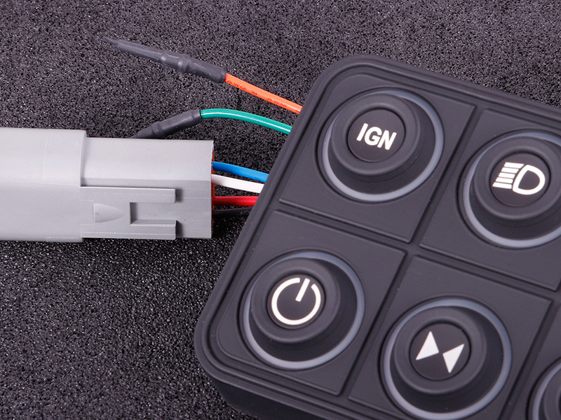 [MAXXECU-2009] MaxxECU CAN keypad (8 keys) multi color LED