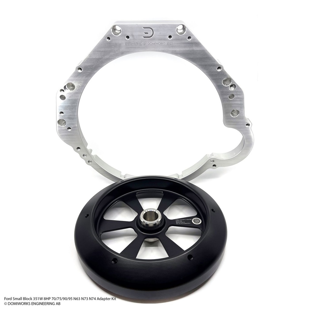 [DOMIWORKS-21005004] Domiworks Ford Small Block 289 302 351C 351W 8HP N63 N73 N74 Adapter Kit