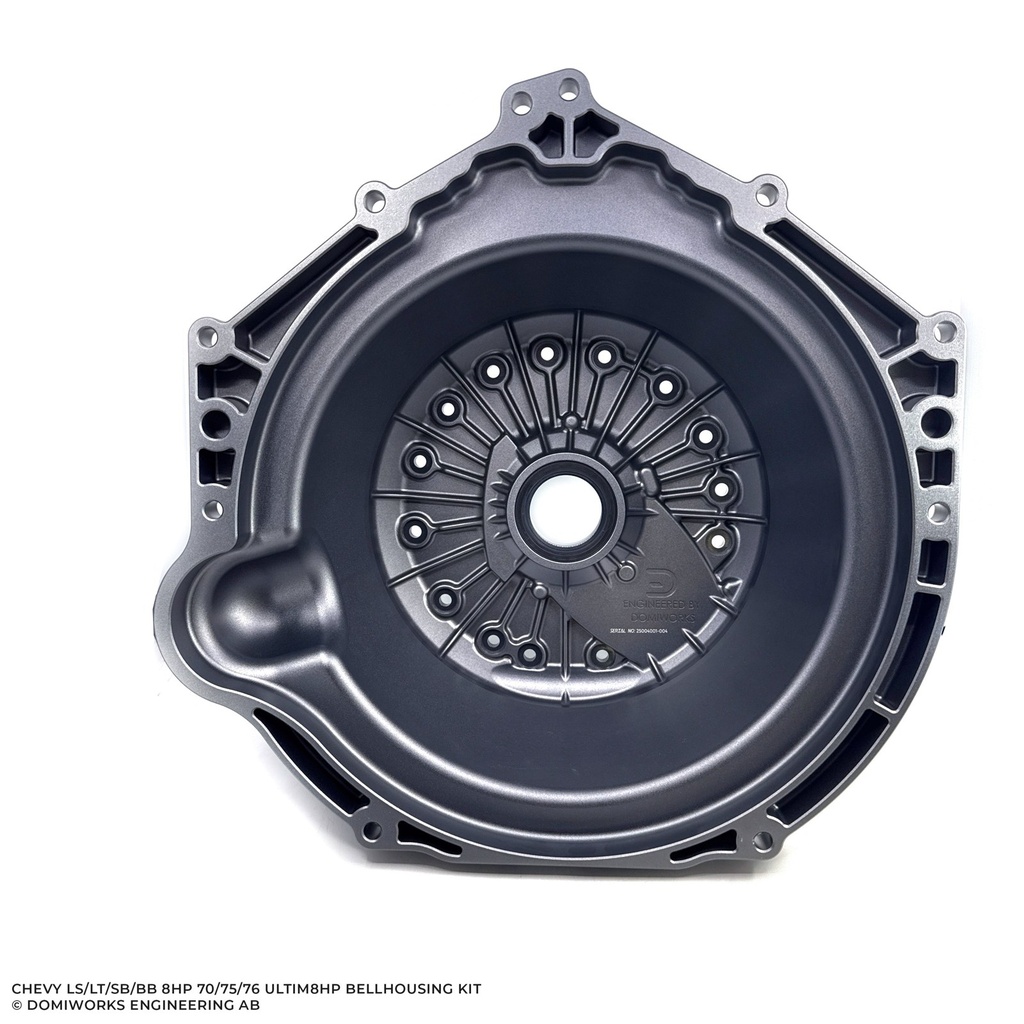 [DOMIWORKS-25004002] Domiworks Chevy LS/LT/SB/BB Ultim8HP Bellhousing kit - LS 8-bolt
